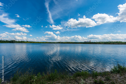Karvinske more lake near Karvina city in Czech republic © honza28683