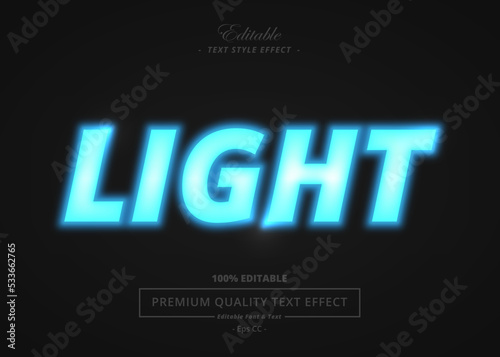 LIGHT VECTOR STYLE TEXT EFFECT