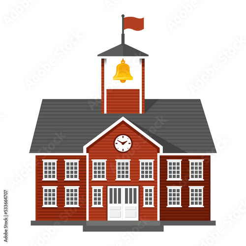 School Isolated Building Object Symbol