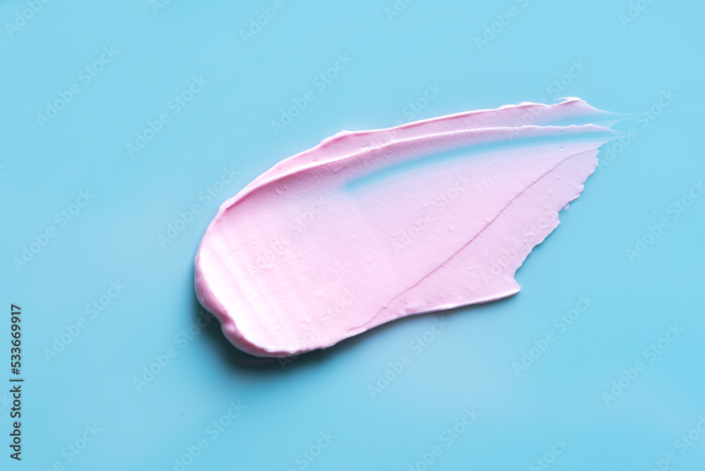 Fototapeta premium Pink cosmetic product sample