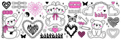 Fotografia Y2k glamour pink stickers