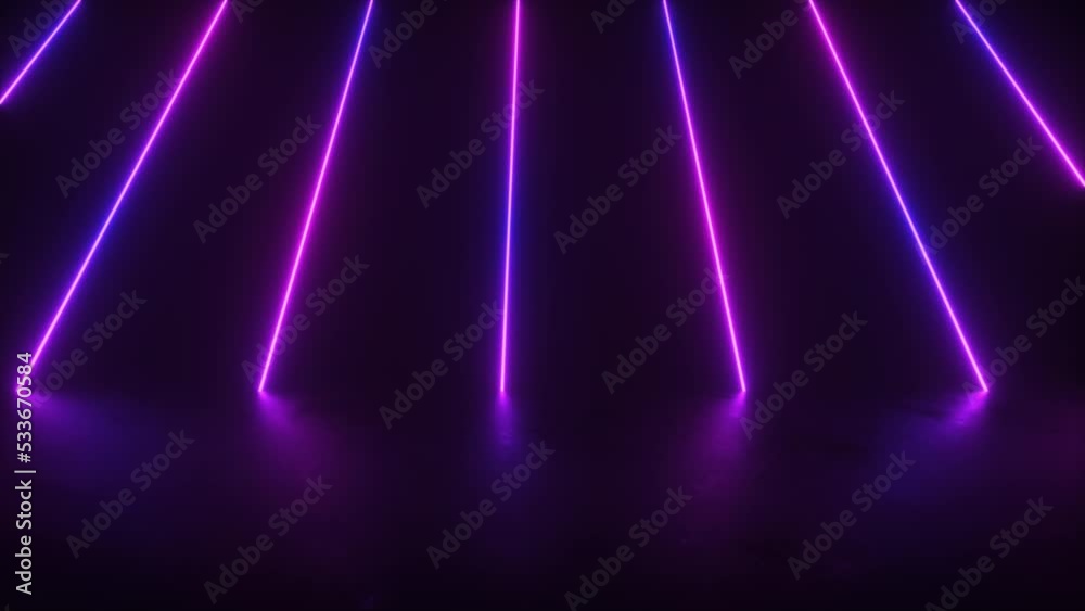 Neon Glowing Animated Strings Backdrop Neon Glowing Animated Strings Backdrop