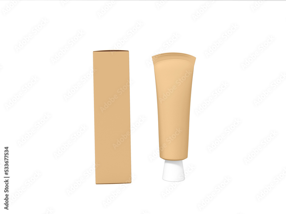 Transparent Glossy Plastic Cosmetic Tube Image Transparent Glossy Plastic Cosmetic Tube Image
