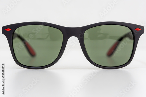 Metal and plastic eyeglass frames, sun protection and eye protection.