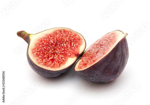 Half of fig fruit