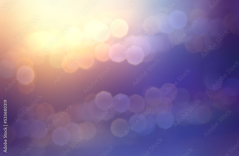 Bokeh flares in golden shine on blue background. Bokeh flares in golden shine on blue background.