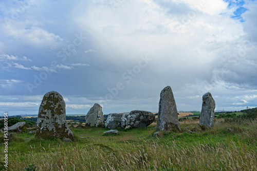 Aikey Brae Stone circle near the village of Old Deer Aberdeenshire Scotland