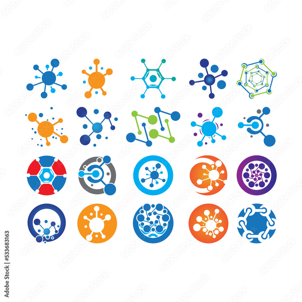 Molecule vector illustration design Molecule vector illustration design