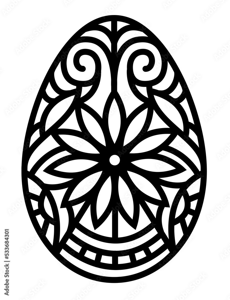 Ornate egg line art illustration. PNG with transparent background. Ornate egg line art illustration. PNG with transparent background.
