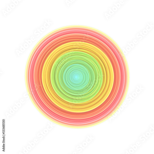 a circle of various colors inside