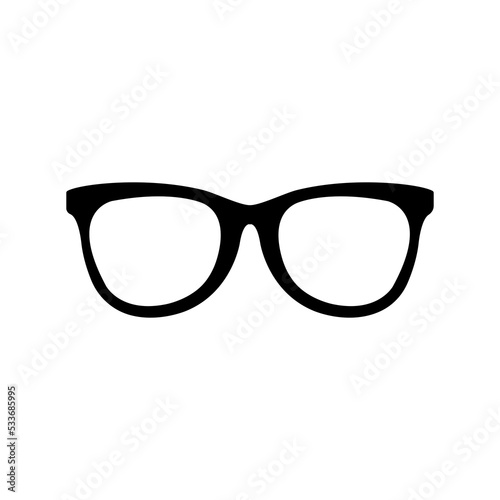 Glasses icon Vector Illustration on the white background.