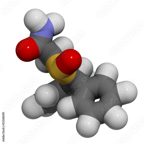 modafinil: molecular structure (3D) photo