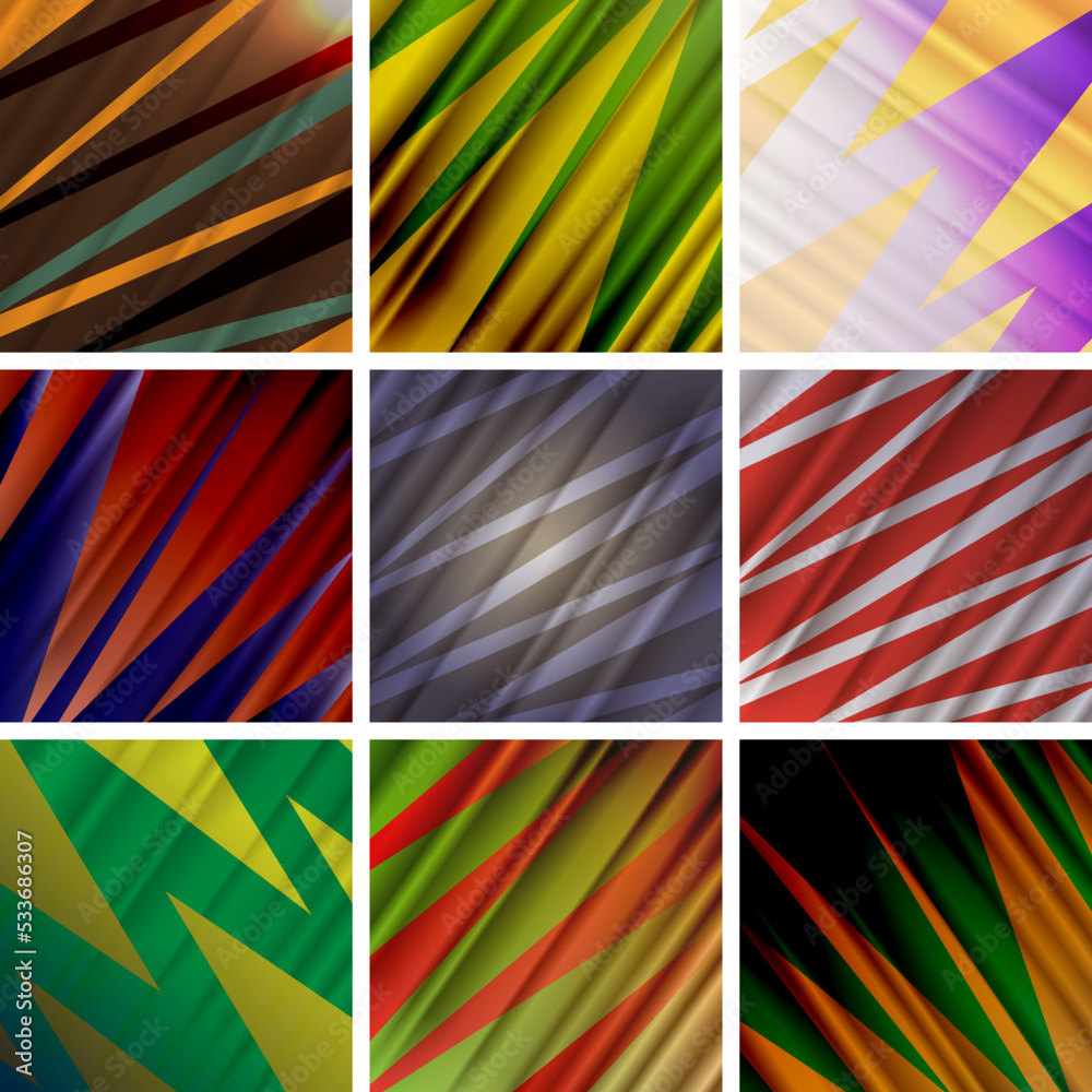 Set of triangular style abstract background. Illustration Set of triangular style abstract background. Illustration