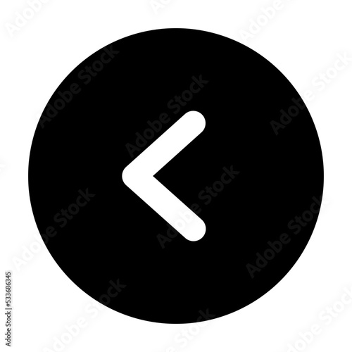 letf direction arrow circle icon
