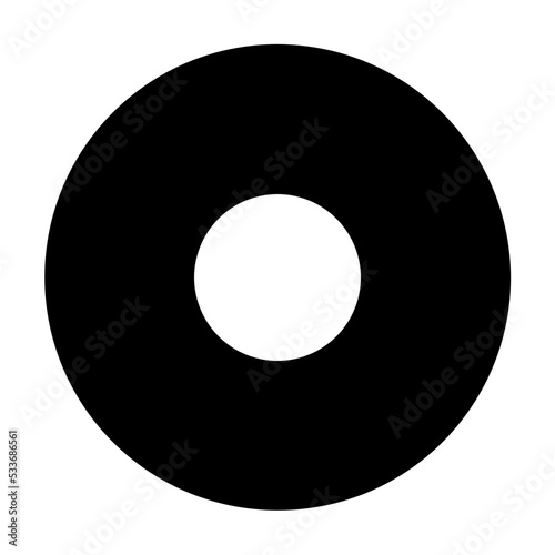 stop donut circle audio player circle icon 