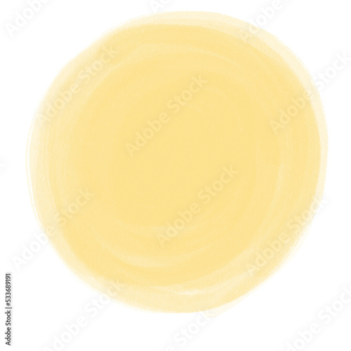 Circles Chalk brushes, circles drawn with oil pencils 