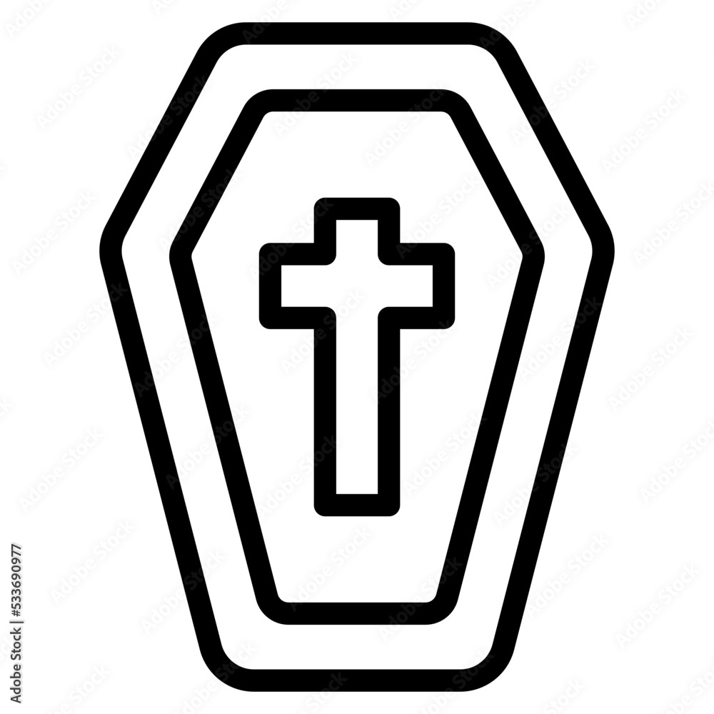 Obraz premium Coffin Icon