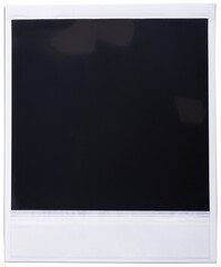 Instant camera photo isolated