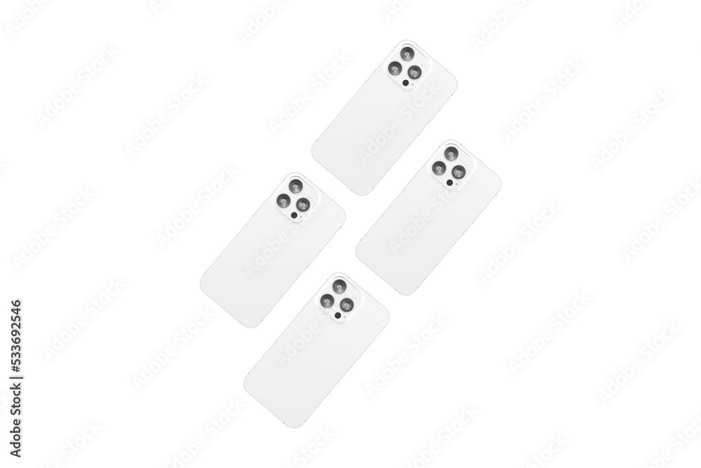 Realistic blank phone illustration. UI UX app presentation. 3D Render. Realistic blank phone illustration. UI UX app presentation. 3D Render.