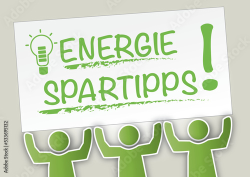 Energie-Spartipps Vektor Illustration