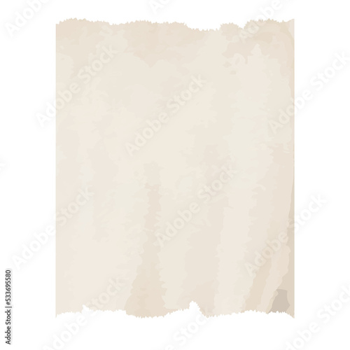Torn paper on transparent background. vintage sticker with design space vector