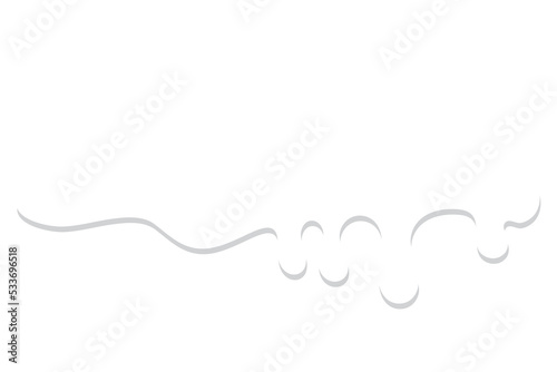 Snowcap transparent background. Winter decoration element. Snowy elements