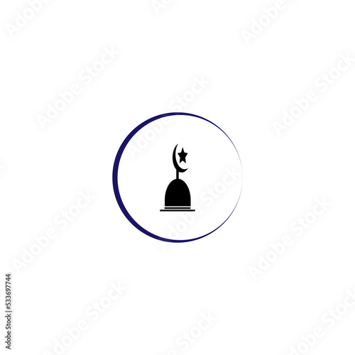 mosque place of worship islam illustration vector image design