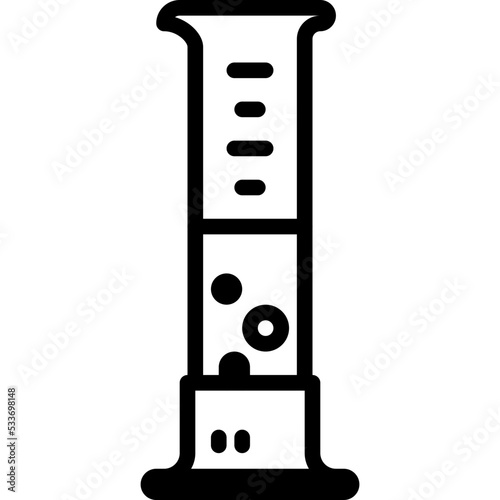 graduated cylinder icon