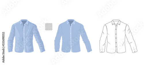 Men s suit illustration transparent background solid color Y-shirt