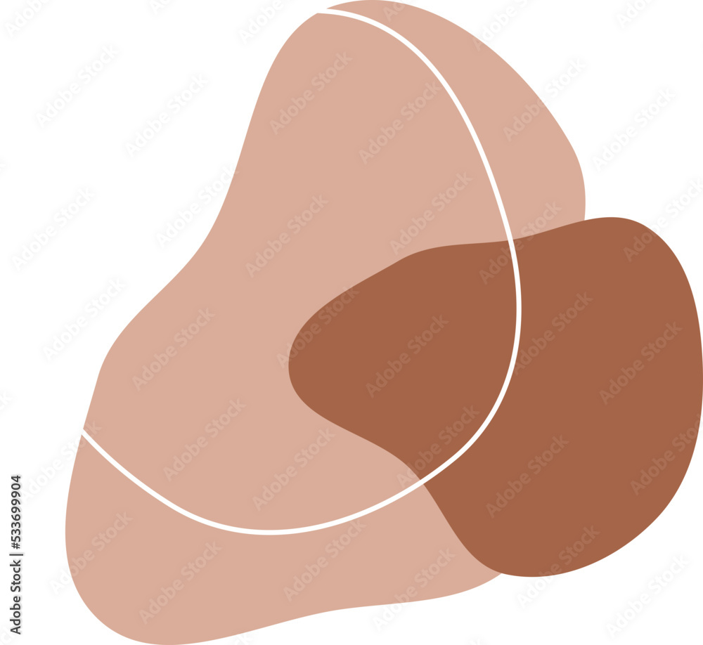 Fototapeta premium Minimalist Organic Blob boho shape