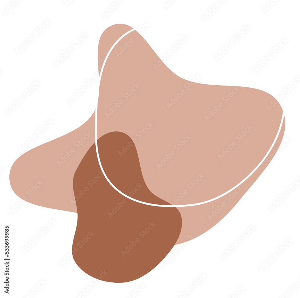 Minimalist Organic Blob boho shape Minimalist Organic Blob boho shape