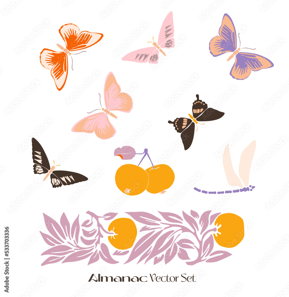 Vector Children's Illustration Friendship Children Girls, Citrus, Children, Bouquets, Flowers, Freak Fruits, Roses, Bindweed, Butterfly