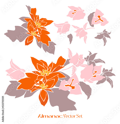 Vector Children's Illustration Friendship Children Girls, Citrus, Children, Bouquets, Flowers, Freak Fruits, Roses, Bindweed, Xmas, Winter Flowers