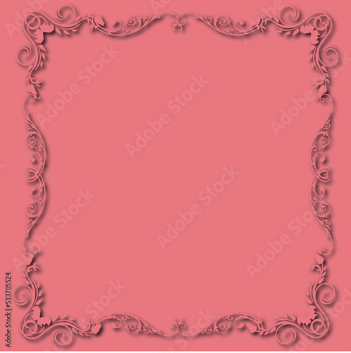 Frame, in the style of an ornament, Vector illustration eps 10, Art.