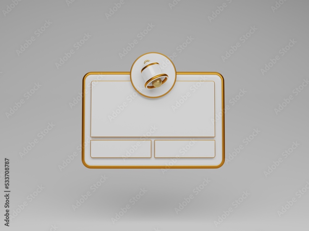 3d rendered custom reminder base for mockup 3d rendered custom reminder base for mockup