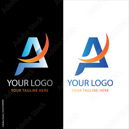 A Latter logo design, A logo initial logo concept, A Icon Design