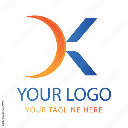 K Latter logo design, K logo initial logo concept, K Icon Design