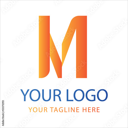 MLatter logo design, M logo initial logo concept, M Icon Design