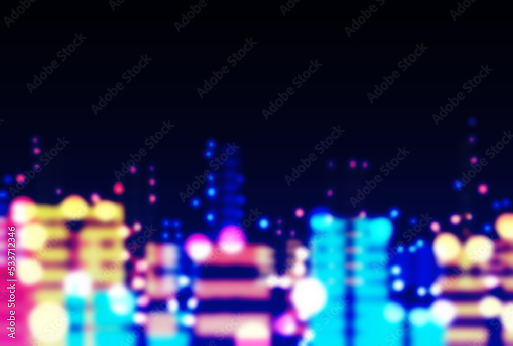背景素材_都会の夜景 背景素材_都会の夜景