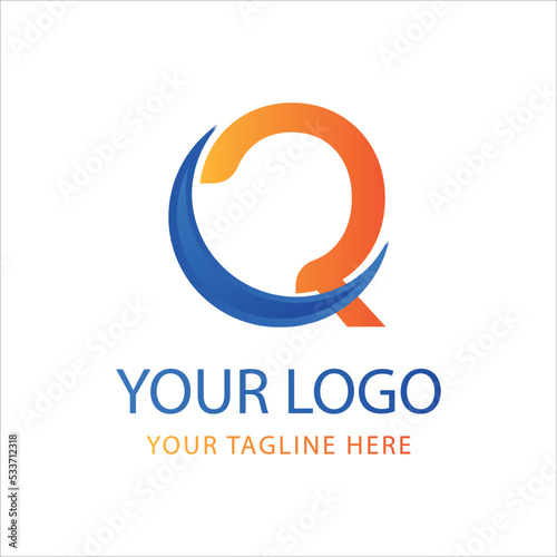 QLatter logo design,Q logo initial logo concept, Q Icon Design