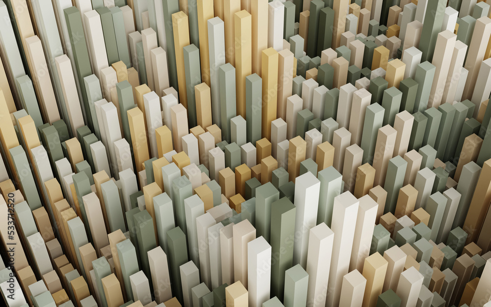 Obraz premium 3D render abstract random color background modern geometric cube wallpaper