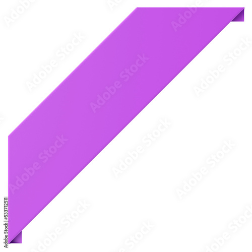 Free Download Corner tag. Corner label. 3D illustration. - GFXLoad
