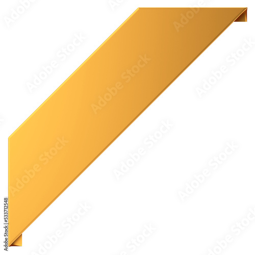 Free Download Corner tag. Corner label. 3D illustration. - GFXLoad