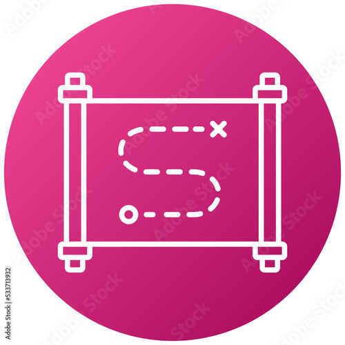 Treasure Map Icon Style