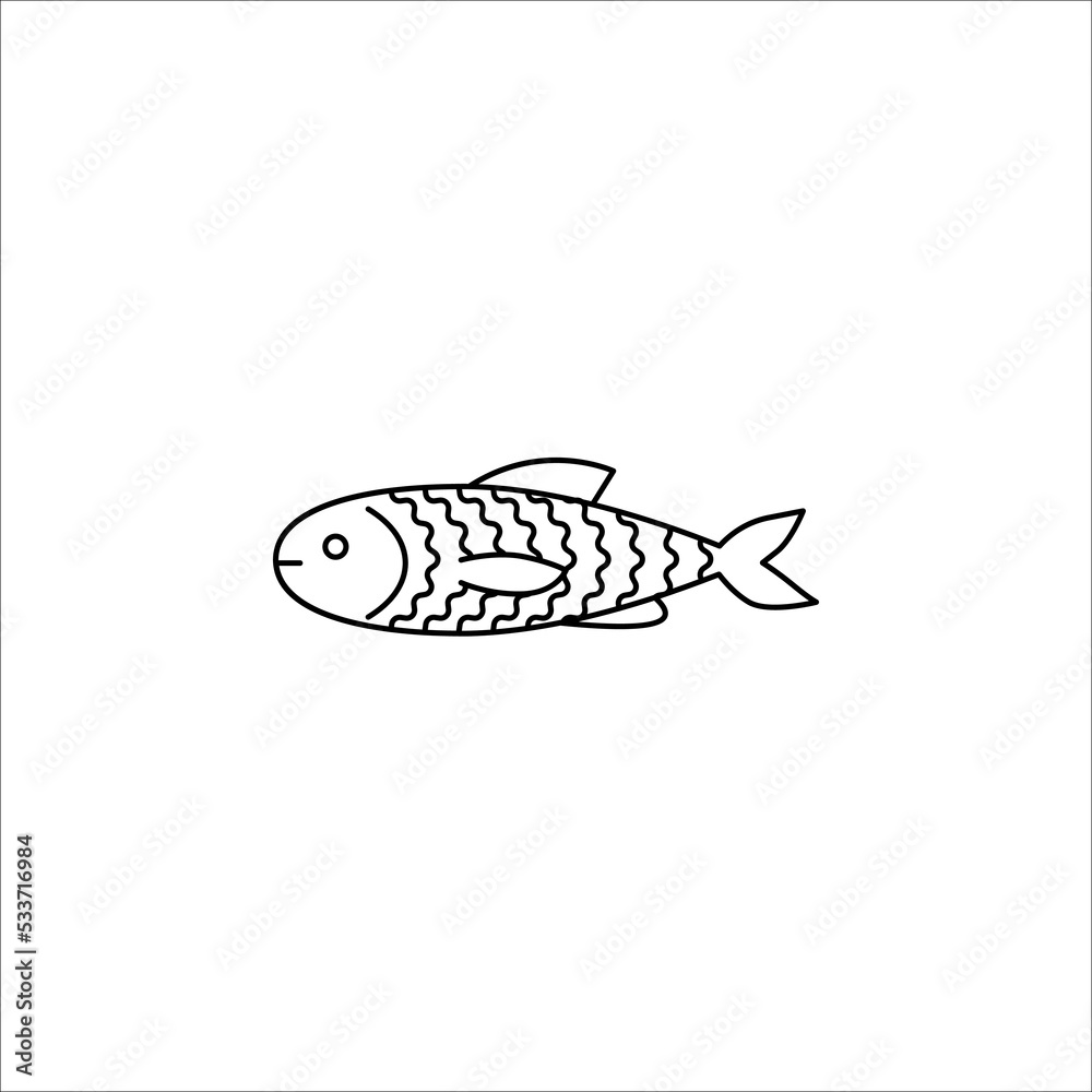 Fish icon vector isolated on white background. vector illustration. EPS 10 Fish icon vector isolated on white background. vector illustration. EPS 10