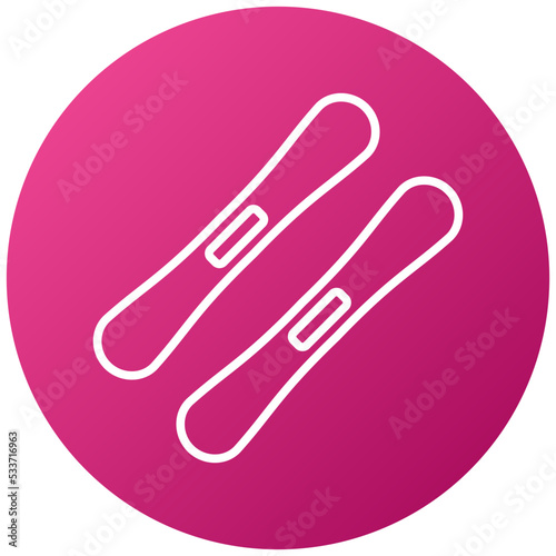 Skis Icon Style