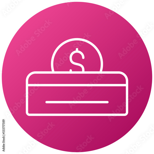 Donation Based Crowdfunding Icon Style