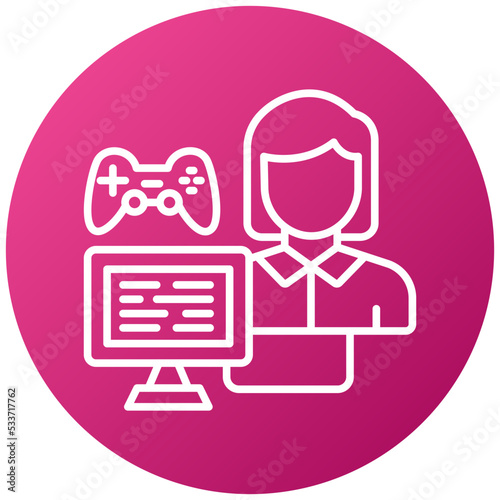Game Modder Female Icon Style