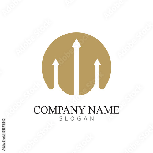 Trident Logo Template vector icon