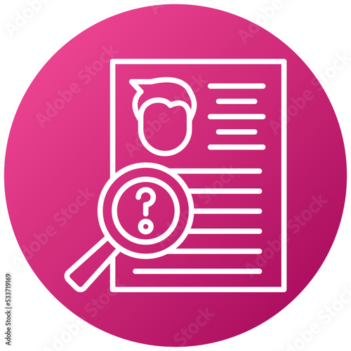 Background Check Icon Style